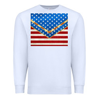 White glitter american flag Premium Sweatshirt - TumblerDesignByShophia