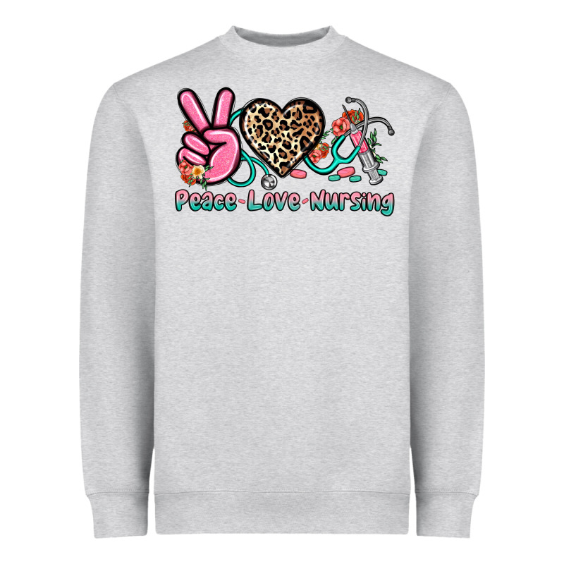 Peace Love Nursing Heavyweight Sweatshirt by NancyCooperArtShop | Teevron