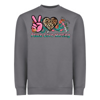 Storm peace love nursing Heavyweight Sweatshirt - NancyCooperArtShop