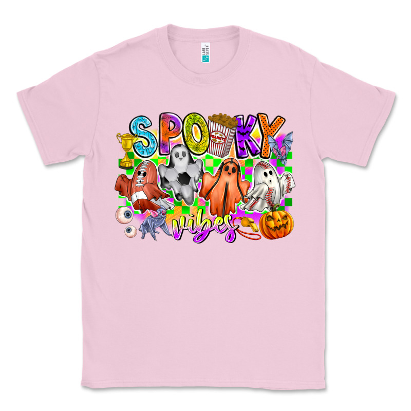 Spooky Vibes Ghost Classic Tee by CowhideDigitalArt | Teevron