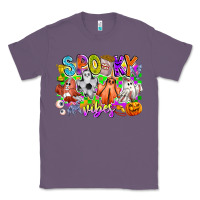 Lavender Spooky Vibes Ghost Classic Tee - CowhideDigitalArt