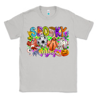 Moon Dust Spooky Vibes Ghost Classic Tee - CowhideDigitalArt