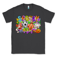 Smoke Spooky Vibes Ghost Classic Tee - CowhideDigitalArt