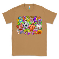 Toasted Coconut Spooky Vibes Ghost Classic Tee - CowhideDigitalArt