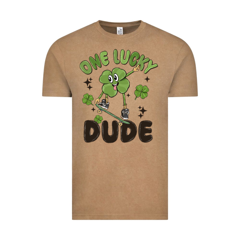 One Lucky Dude Vintage Tee by MaliasSmallBusiness | Teevron