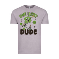 Vintage Zinc one lucky dude Vintage Tee - MaliasSmallBusiness