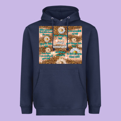 Daily Reminders Heavyweight Hoodie Designed By Tumblerdesignbyshophia