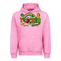 Fuchsia Pink teacher st patrick Urban Hoodie - FaDigitalArtStudio