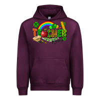 Mauve Wine teacher st patrick Urban Hoodie - FaDigitalArtStudio