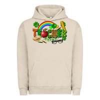 Pigment French Oak teacher st patrick Urban Hoodie - FaDigitalArtStudio