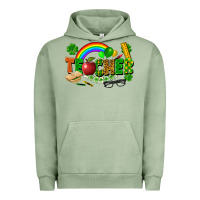 Pigment Oil Green teacher st patrick Urban Hoodie - FaDigitalArtStudio