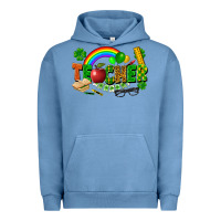 Pigment Pebble Blue teacher st patrick Urban Hoodie - FaDigitalArtStudio