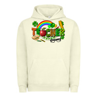 Pigment Pistachio teacher st patrick Urban Hoodie - FaDigitalArtStudio