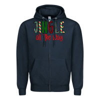 Navy Jingle All The Way Zipper Hoodie - Bettercallsaul