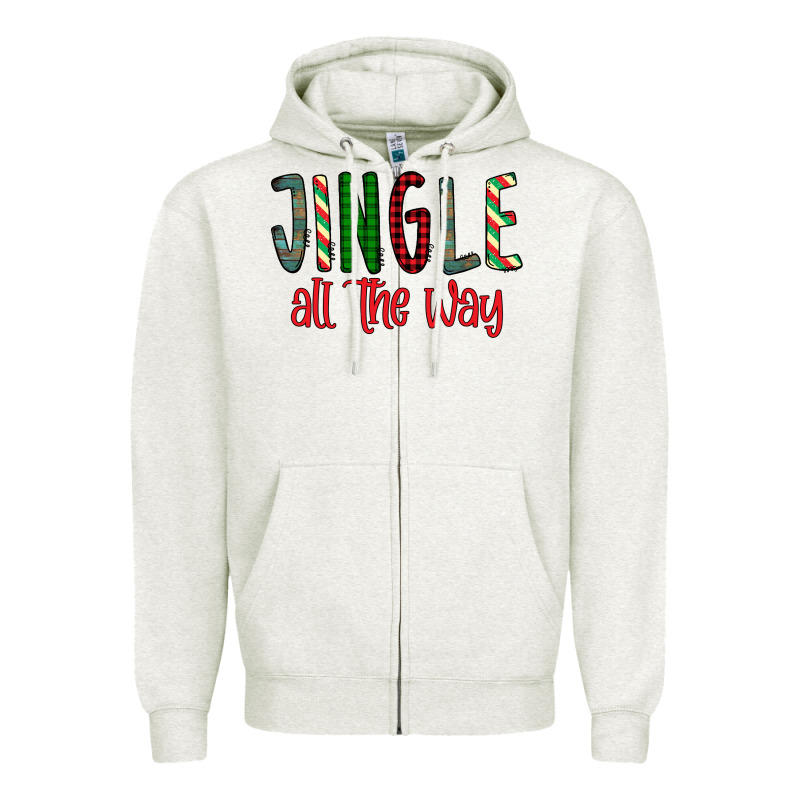 Jingle All The Way Zipper Hoodie by Bettercallsaul | Teevron