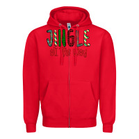 Red Jingle All The Way Zipper Hoodie - Bettercallsaul