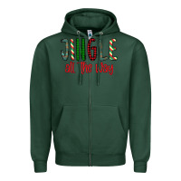 Sports Green Jingle All The Way Zipper Hoodie - Bettercallsaul