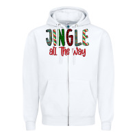 White Jingle All The Way Zipper Hoodie - Bettercallsaul