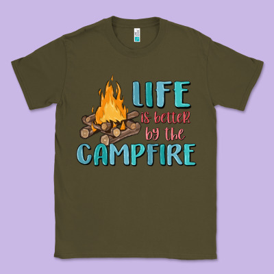 Life Is Better By The Campfire Classic Tee Designed By Maliassmallbusiness