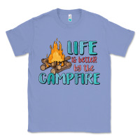 Colony Blue life is better by the campfire Classic Tee - MaliasSmallBusiness