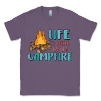 Lavender life is better by the campfire Classic Tee - MaliasSmallBusiness