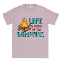 Lilac life is better by the campfire Classic Tee - MaliasSmallBusiness