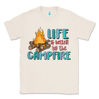 Natural life is better by the campfire Classic Tee - MaliasSmallBusiness