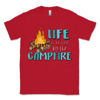 Red life is better by the campfire Classic Tee - MaliasSmallBusiness
