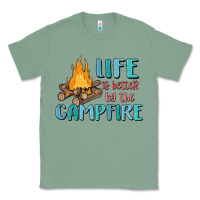 Sage life is better by the campfire Classic Tee - MaliasSmallBusiness