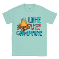 Seafoam life is better by the campfire Classic Tee - MaliasSmallBusiness