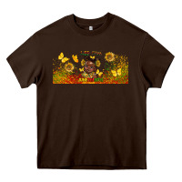 Chocolate Brown juneteenth little miss libbey glass Heavy Core Tee - HRA Design Shop