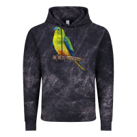 Cloud Black Neophema Parrot Vintage Hoodie - LillyAllenDesigns