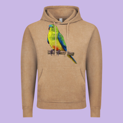Neophema Parrot Vintage Hoodie Designed By Lillyallendesigns