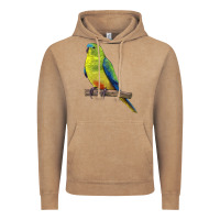 Vintage Coffee Neophema Parrot Vintage Hoodie - LillyAllenDesigns