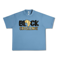 Pebble Blue black excellence Urban Heavy Tee - MaliasSmallBusiness
