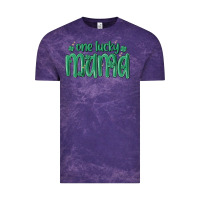 Cloud Purple one lucky mama Vintage Tee - MaliasSmallBusiness