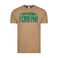 Vintage Coffee one lucky mama Vintage Tee - MaliasSmallBusiness