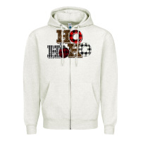 Oatmeal Heather ho ho ho buffalo Zipper Hoodie - Bettercallsaul