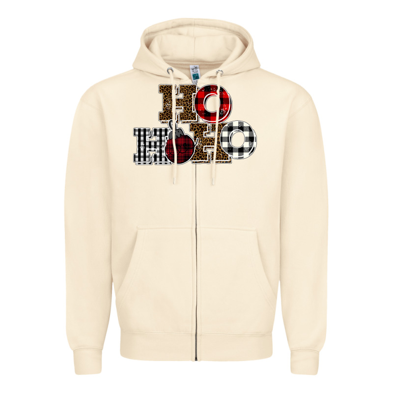 Ho Ho Ho Buffalo Zipper Hoodie by Bettercallsaul | Teevron