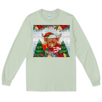 Matcha christmas cow Long Sleeve Tee - MaliasSmallBusiness