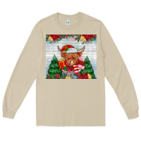 Mushroom christmas cow Long Sleeve Tee - MaliasSmallBusiness