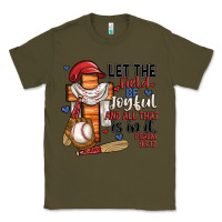Army Green let the field be joyful and all that is in it Classic Tee - JahusDesignShop