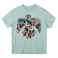 Arona American flag thunderbird Heavy Core Tee - BarkalooDesign