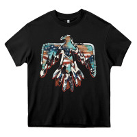 Black American flag thunderbird Heavy Core Tee - BarkalooDesign