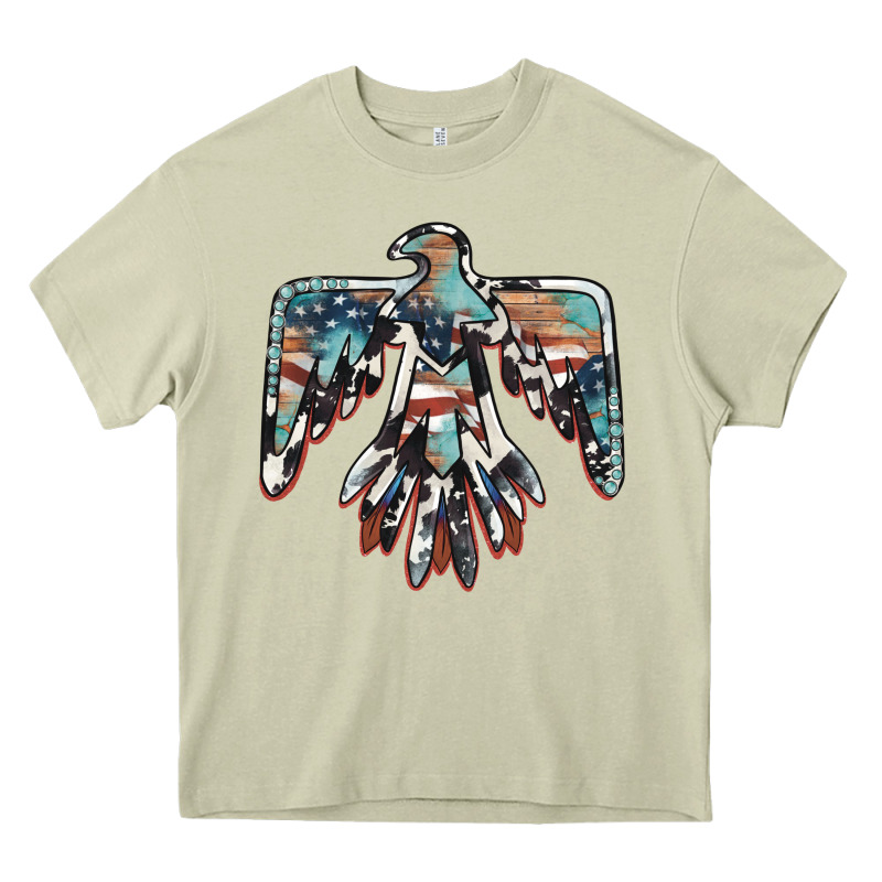 American Flag Thunderbird Heavy Core Tee by BarkalooDesign | Teevron