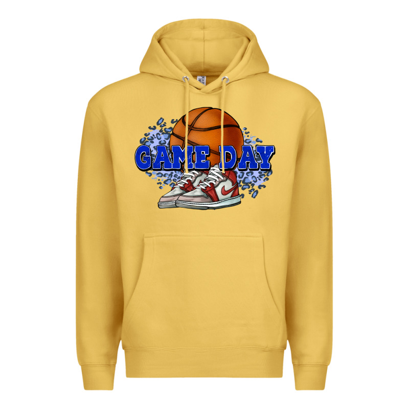 Game Day Basketball Premium Hoodie by HowdyJamesFarm | Teevron