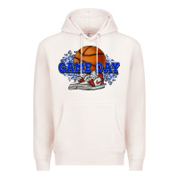 Pale Pink game day basketball Premium Hoodie - HowdyJamesFarm
