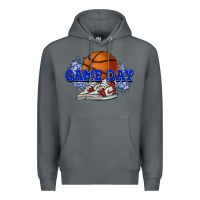 Rock game day basketball Premium Hoodie - HowdyJamesFarm
