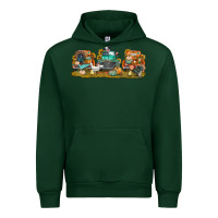 Forest Green thanksgiving trucks bbs Urban Hoodie - BundleAndBundleShop