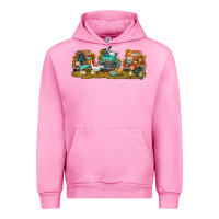 Fuchsia Pink thanksgiving trucks bbs Urban Hoodie - BundleAndBundleShop